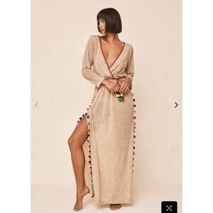 Pitusa Santorini Dress In Nude Size Petite